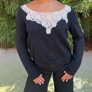 Silk and Cashmere Lace sweater